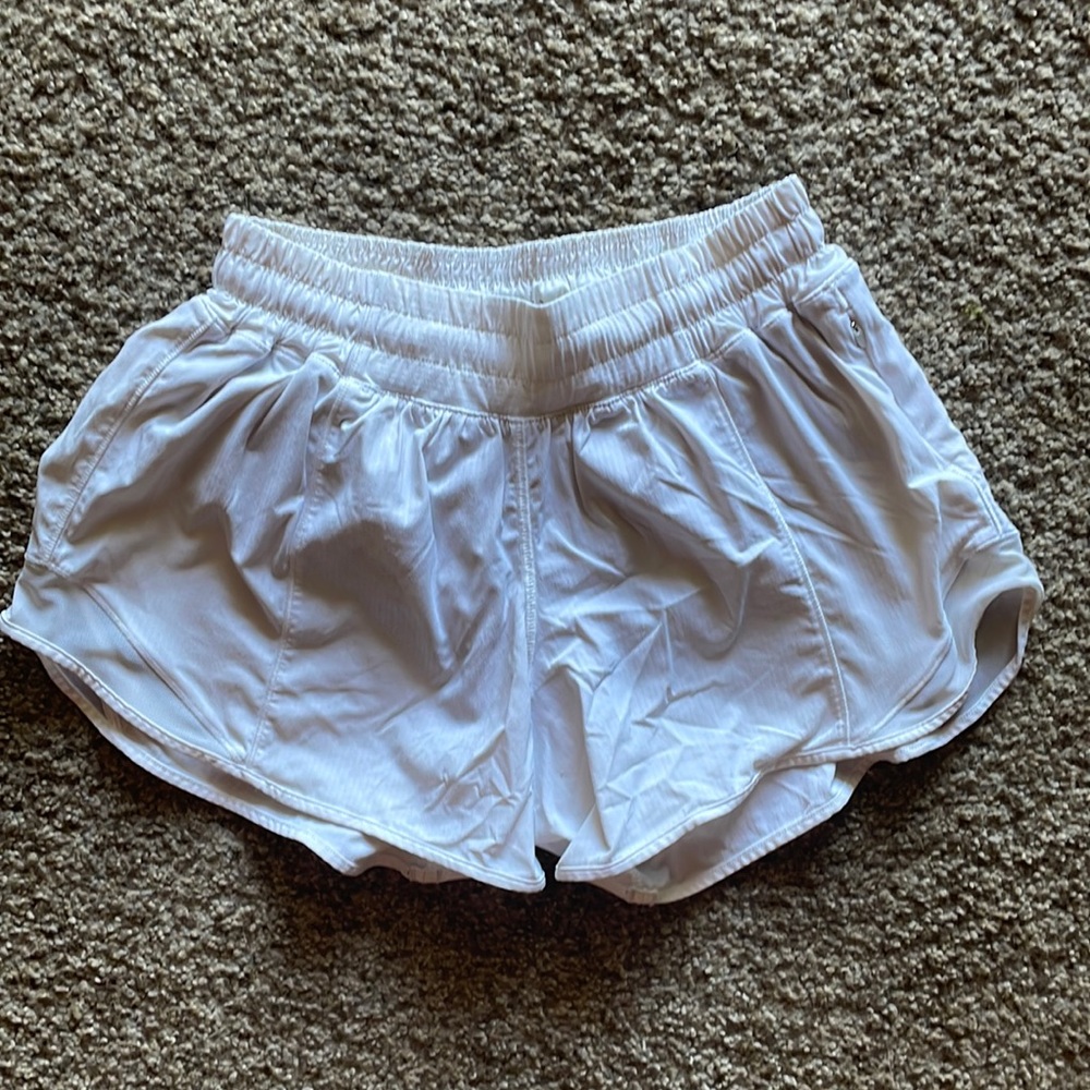 Lululemon shorts - not high rise - white 4 Tall